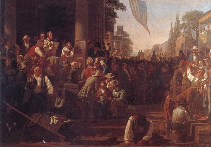 George Caleb Bingham The Verdict of the People oil painting image